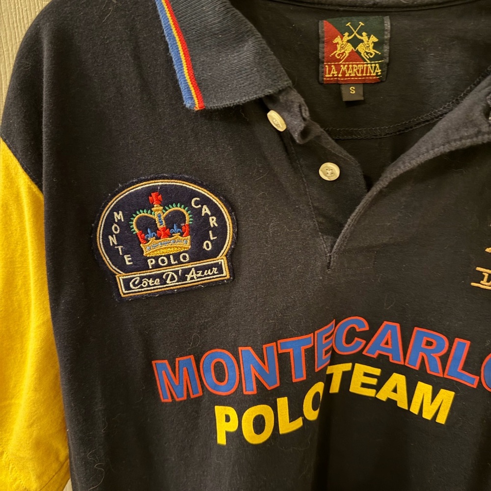 La Martina - Monte Carlo Polo Team Men's Shirt - Rare - Picture 2 of 6